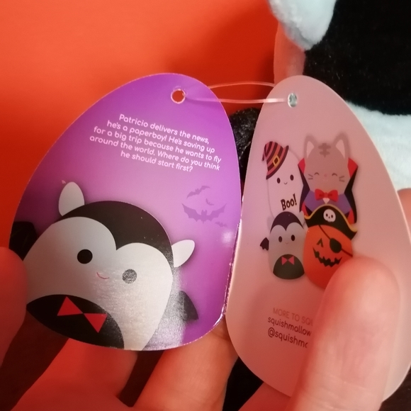 4" Patricio the Vampire Bat Squishmallow plush - Picture 5 of 7